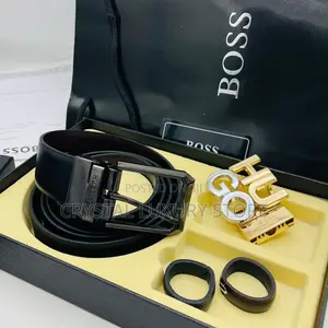 Boss Quality Luxury Men Genuine Leather Belt