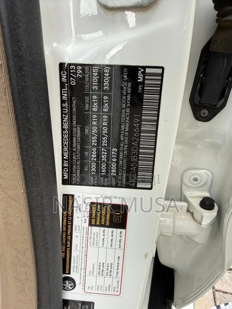 Mercedes-Benz M Class 2014 White