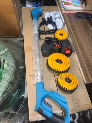 Cordless Electric Spin Scrubber With an Extendable Telescopic Handle,