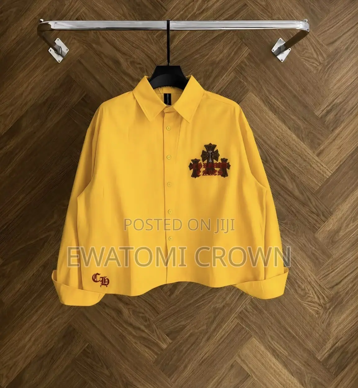 Cropped Long-Sleeve Shirt