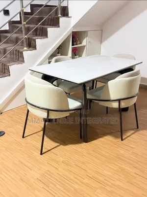 Modern Dining Table 4 Chairs Set – Elegant Design