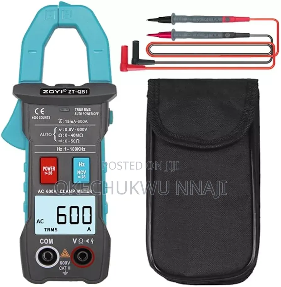 Smart Clamp Meter 4000‐Count With NCV Inrush Current – RMS Ammeter