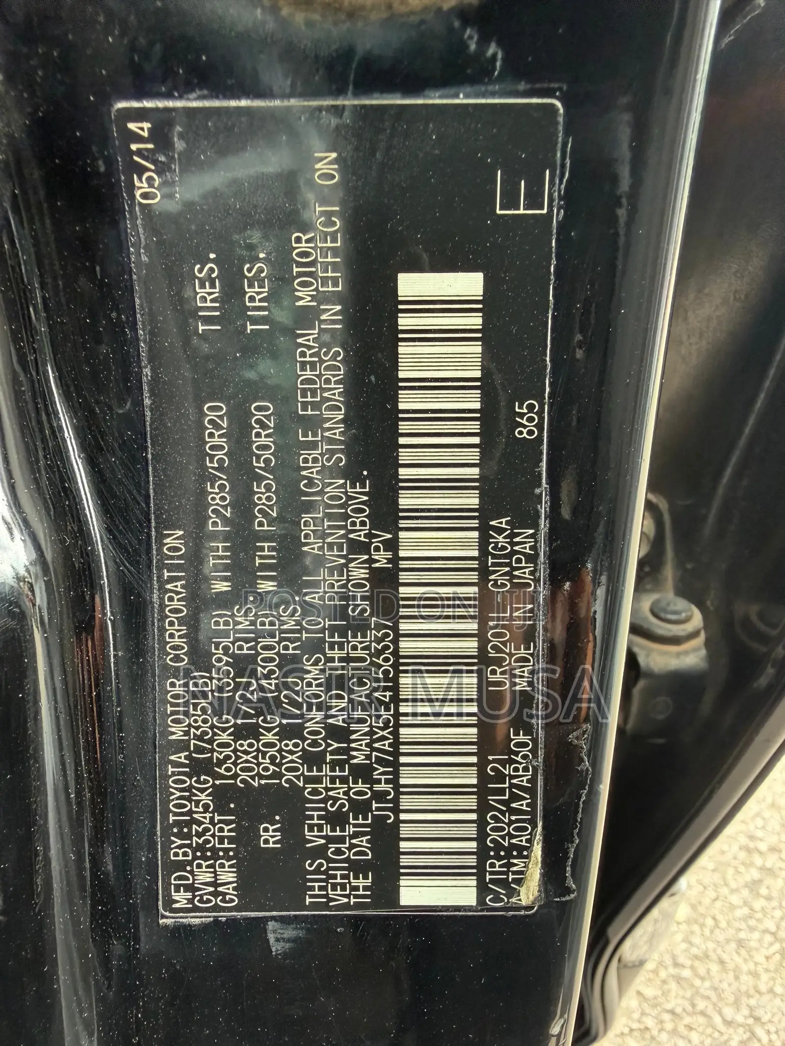 Lexus LX 570 AWD 2014 Black