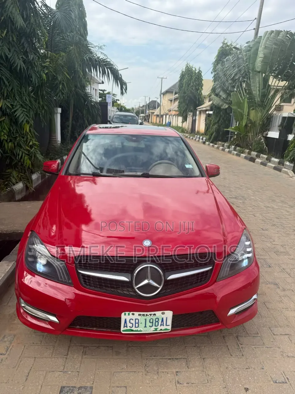Mercedes-Benz C300 2008 Red