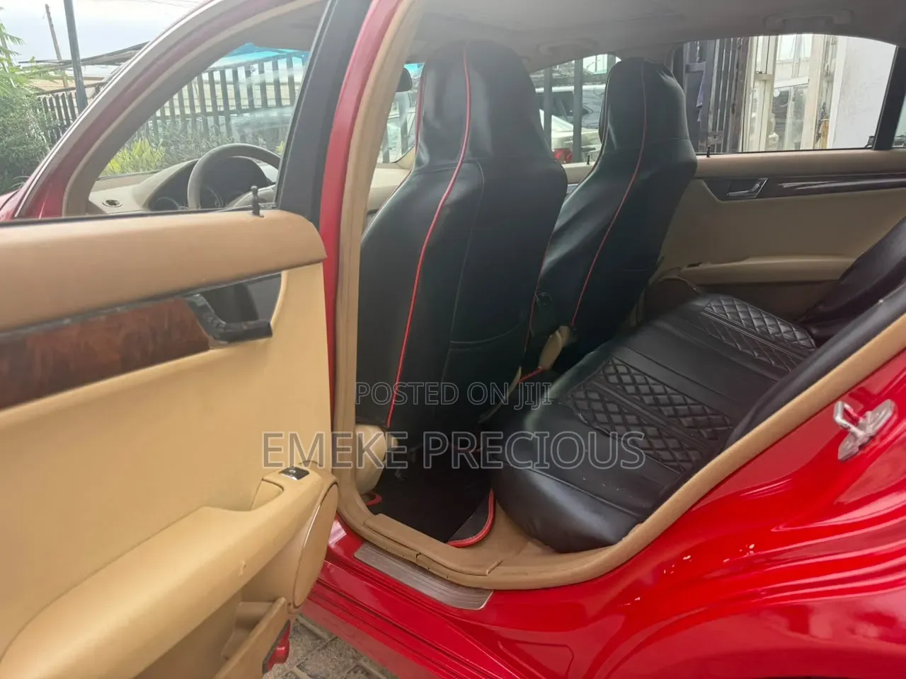 Mercedes-Benz C300 2008 Red