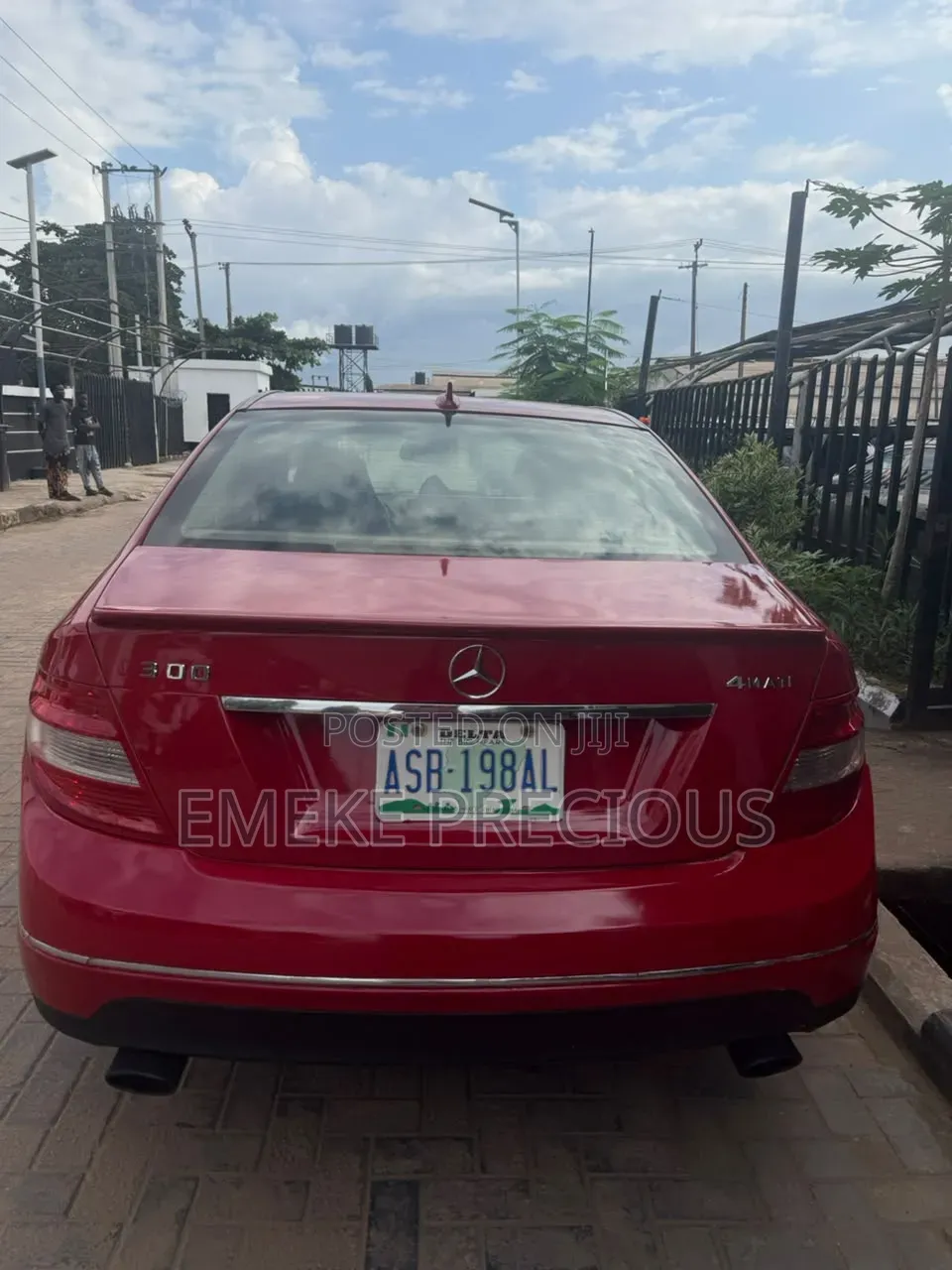 Mercedes-Benz C300 2008 Red