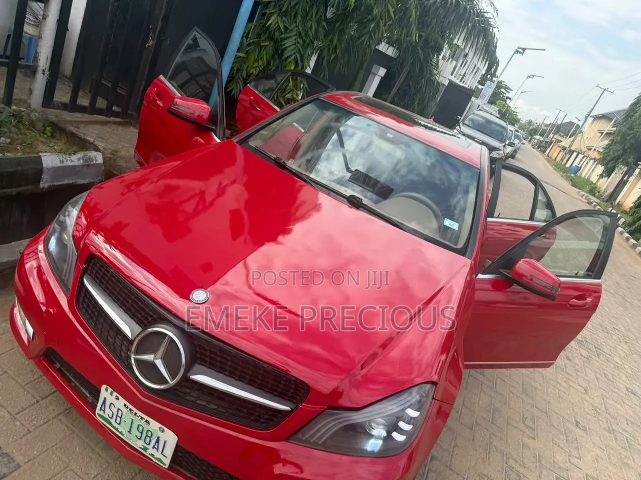 Mercedes-Benz C300 2008 Red