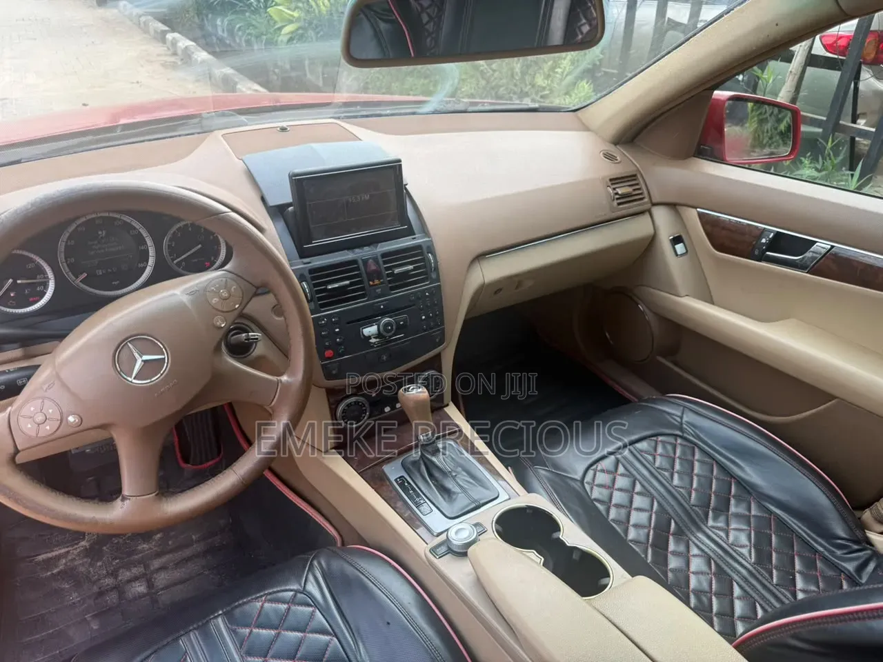Mercedes-Benz C300 2008 Red