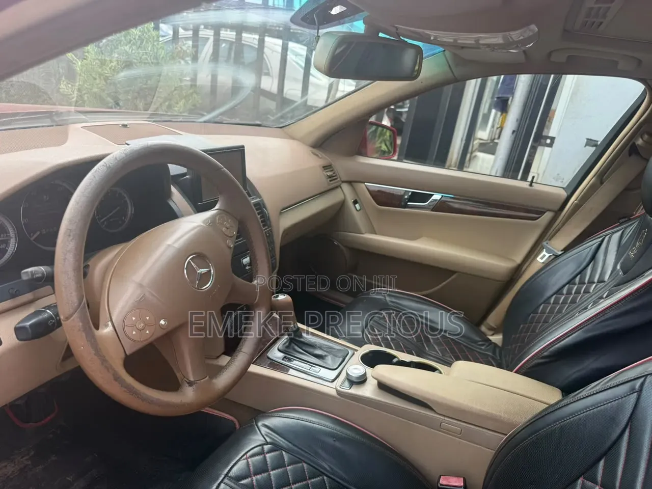 Mercedes-Benz C300 2008 Red
