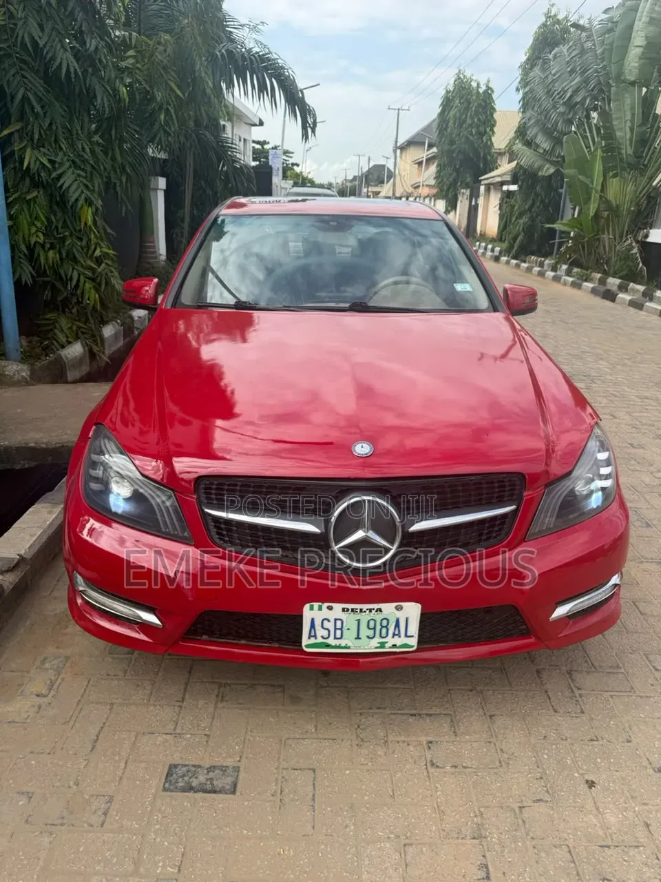 Mercedes-Benz C300 2008 Red