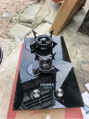 Original PHIIMA Built-in Flips Up 2 Burners Automatic Gas Cooker HOB.