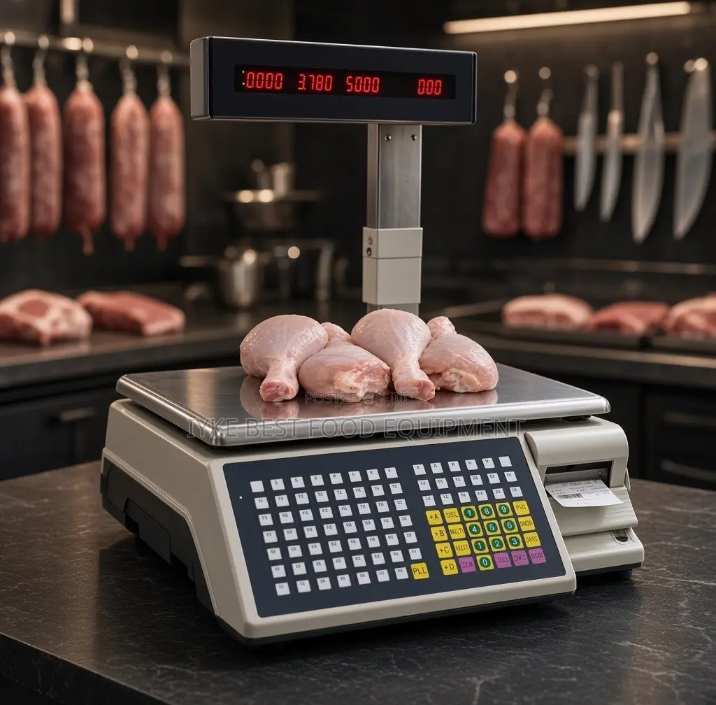 Electric Computing Scale With Printer