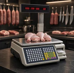 Electric Computing Scale With Printer