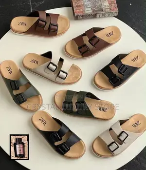 Zara Quality Luxury Men Genuine Leather Sandals