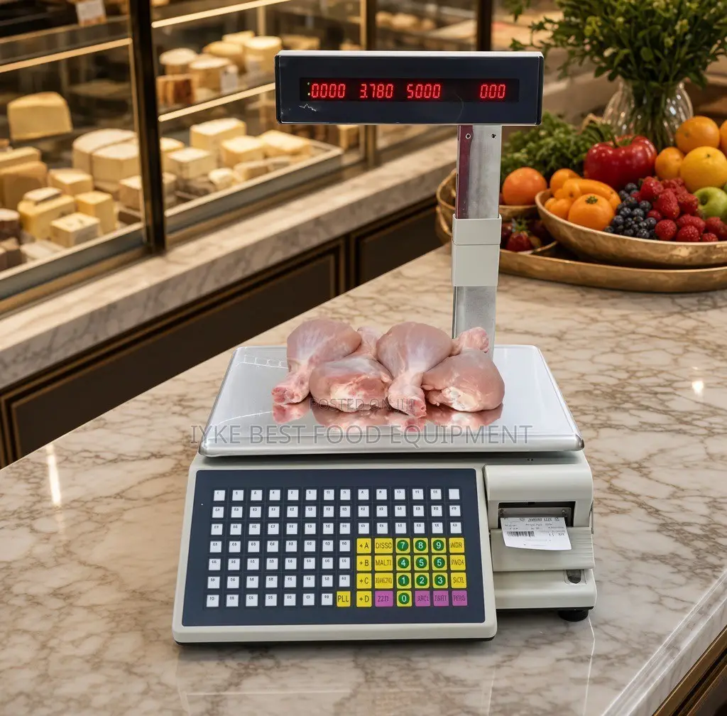 Electric Computing Scale With Printer