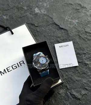 Megir Quality Men Rubber Strap Wristwatch
