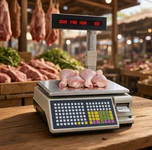Electric Computing Scale With Printer