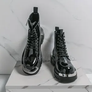 High Quality Men's Iron Round Toe Books