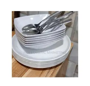 White Unbreakable Flat Plate