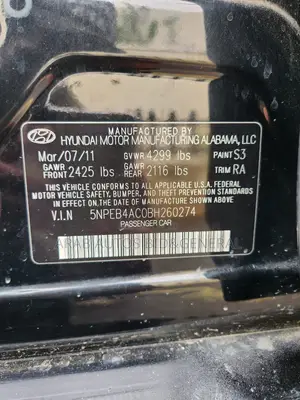 Hyundai Sonata 2011 Gray
