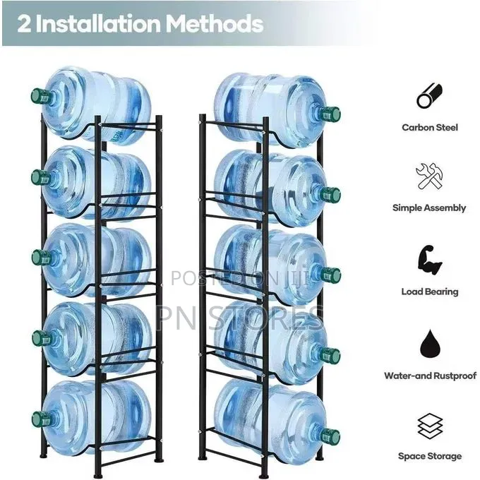 Water Dispenser Bottle Rack Holder - 5 Layers