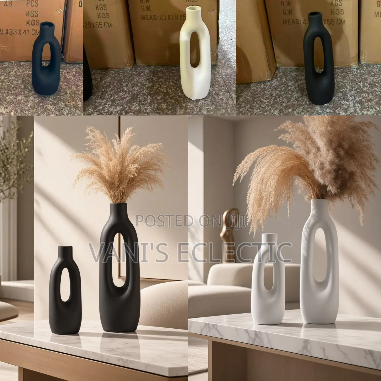 Modern Minimalist Ceramic Vases