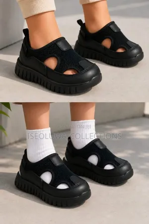 Unisex Chunky Casual Mesh Sneakers Black