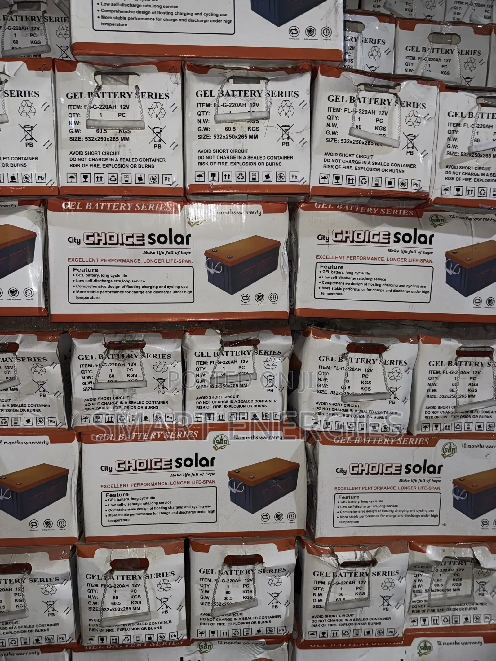 220Ah Choice Dry Cell Solar Battery