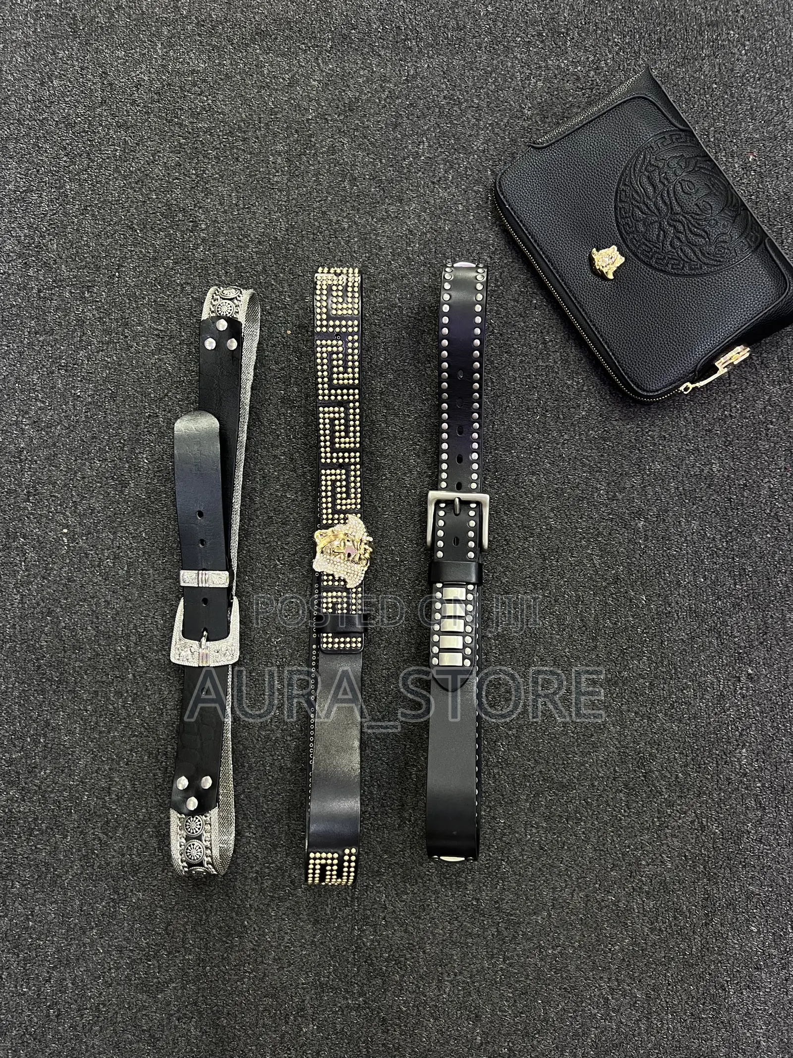 "Original Leather Stone Belts