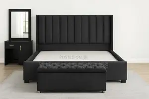 Bed Frame With Ottoman and Mirror