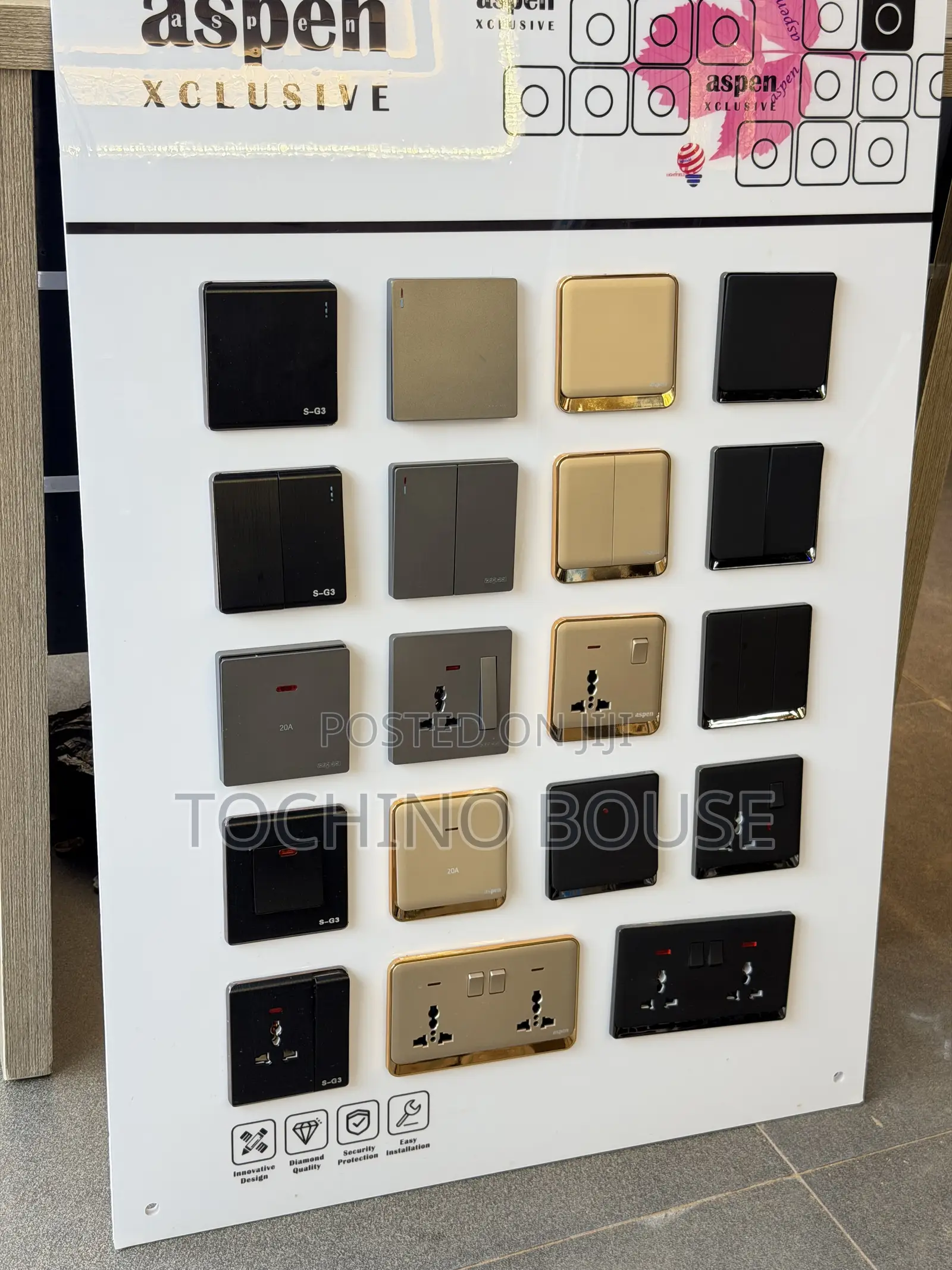 ASPEN Sockets Switches
