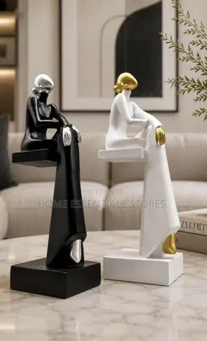 Your Highness Abstract Seated Woman Figurine - Modern Luxury Art Decor