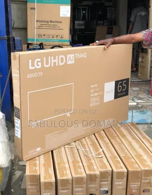 65 Inch LG Smart TV With Carton and Accessories
