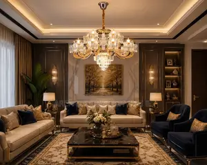 New Living Room Decoration Crystal Chandelier Light