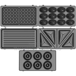 5 In1 Stirling Multi Snack Maker /Toaster