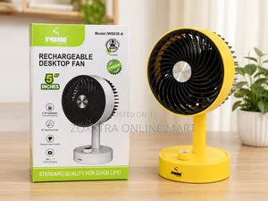 5-Inch Rechargeable Desktop Fan.