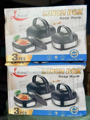 3pcs Insulated Lunch Box Very Big and Quality Food Warmer