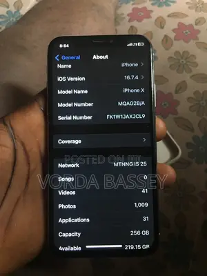 Apple iPhone X 256 GB White