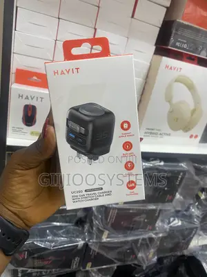 Havit UC250 35W Apple Watch GaN Stretch-Cable Travel Charger
