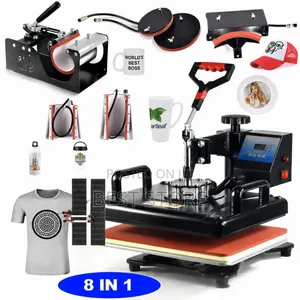 8 in 1 Heatpress Multipurpose 38 X29 Combo With Pen