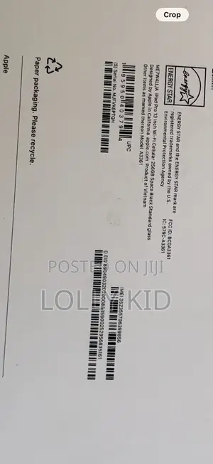 New Apple iPad Pro 256 GB Silver