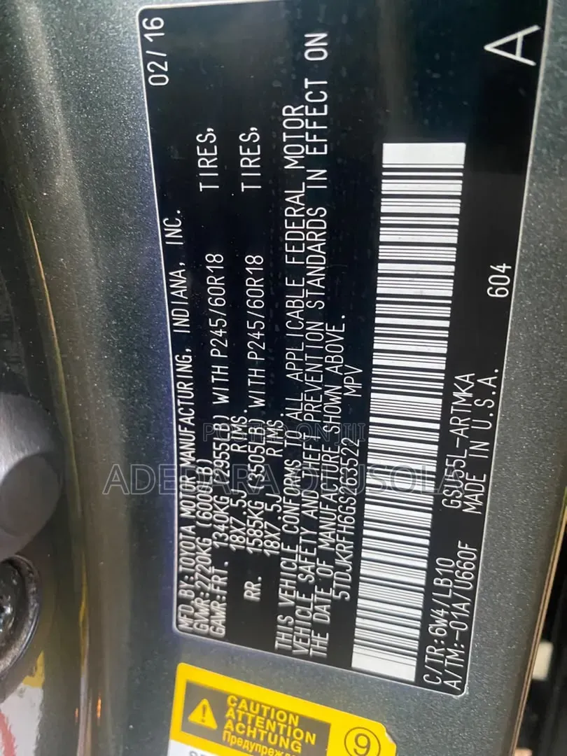 Toyota Highlander 2016 Green