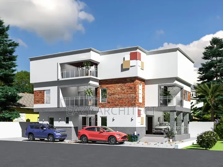 5 Bedroom Duplex, Full Architectural Drawing, Mechanical Structural