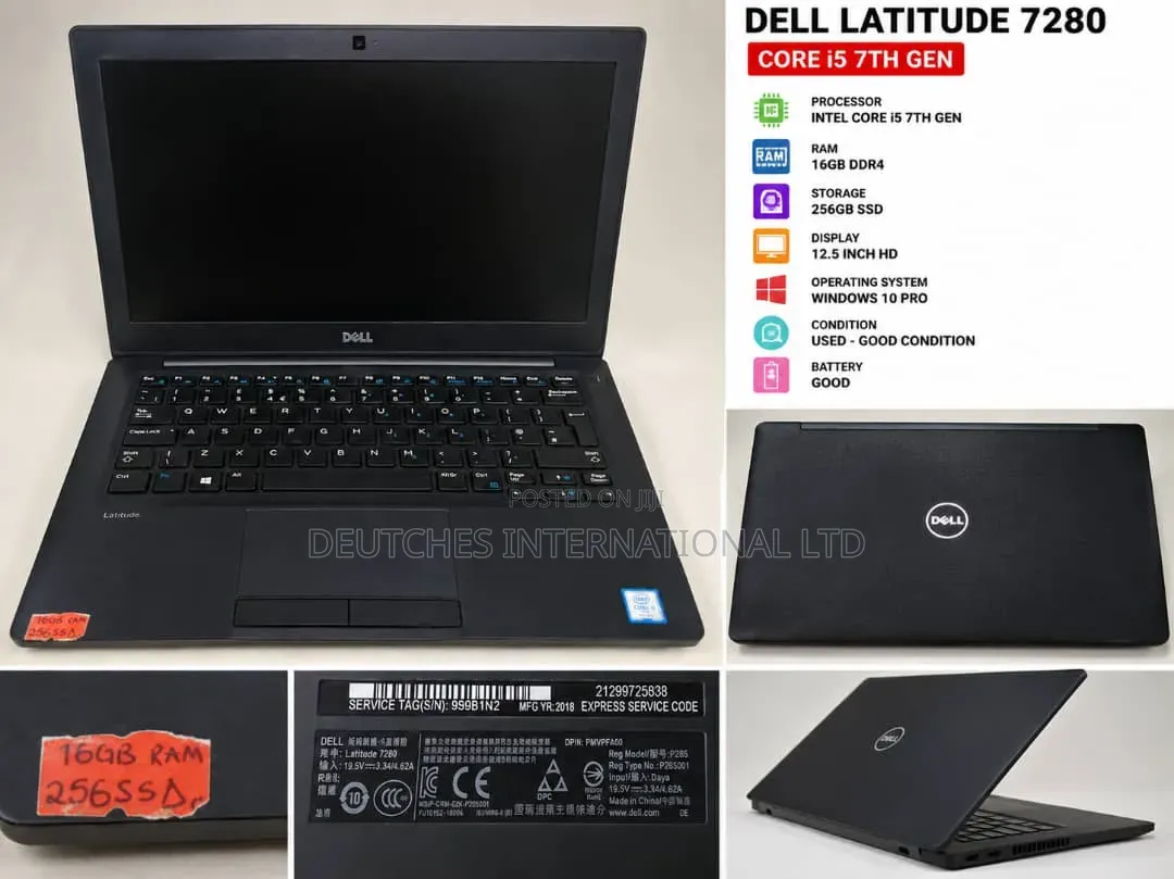 Laptop Dell Latitude 7280 16GB Intel Core i5 SSD 256GB