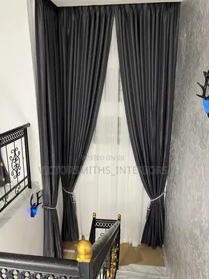 High Quality Gray 3pleeting Drapes