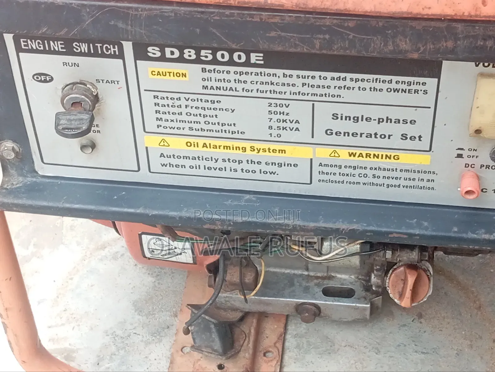 Sanding Power Generator 8.5kva