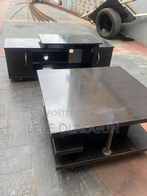 Neat and Beautiful TV Console + Center Table