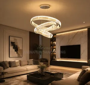 Luxury Crystal Ring Ceiling Pendant