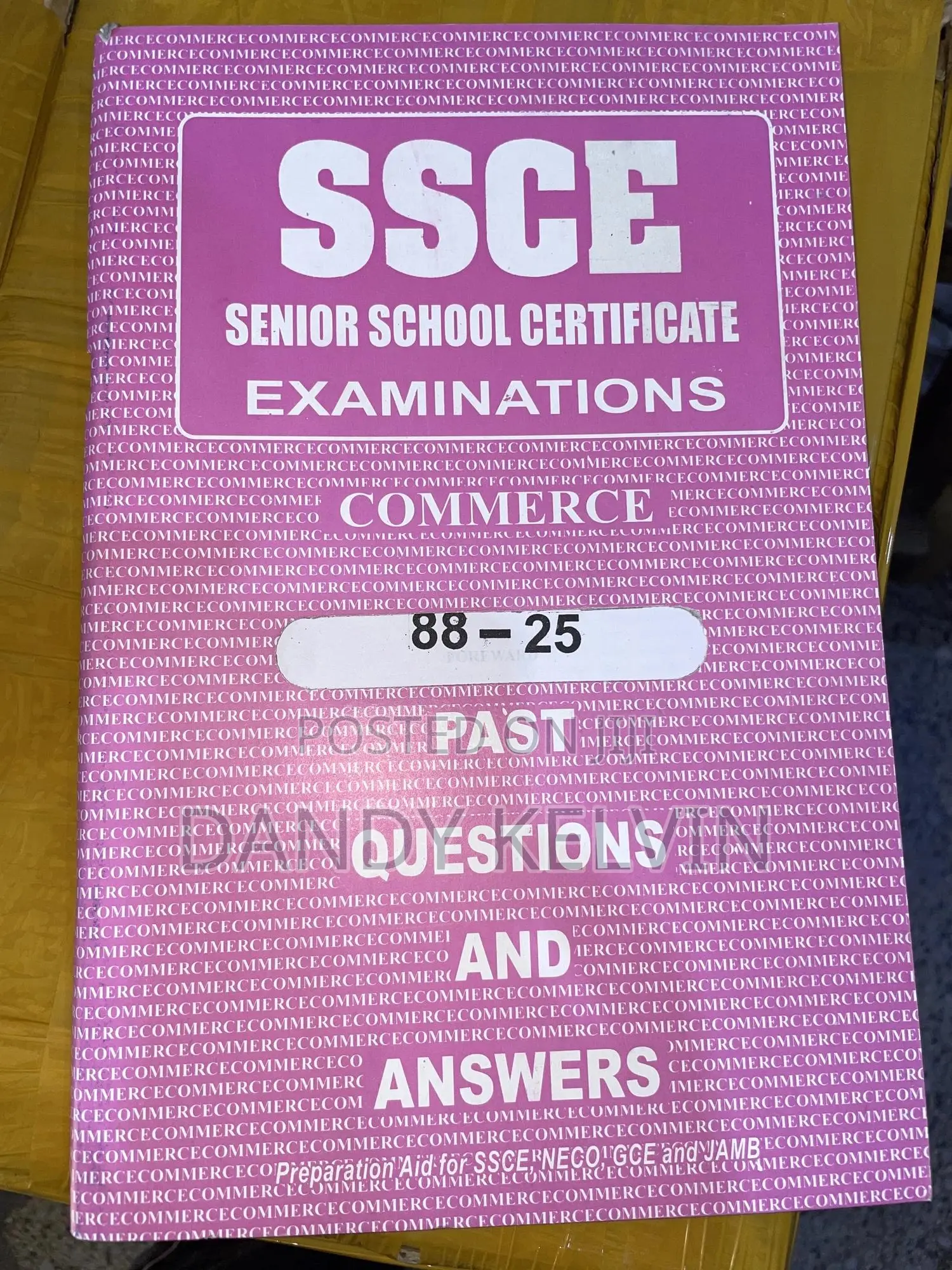 Ssce Past Question
