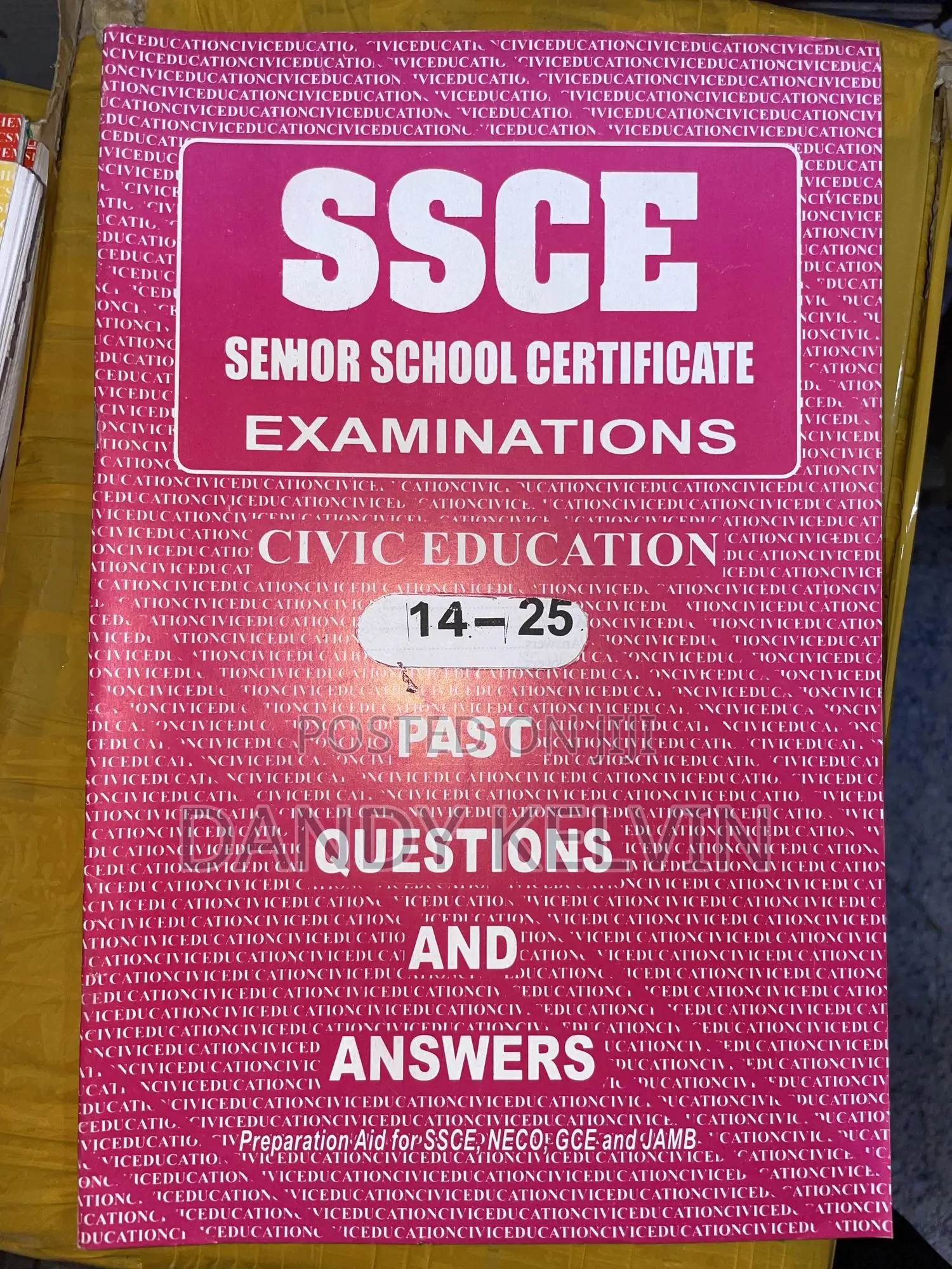 Ssce Past Question